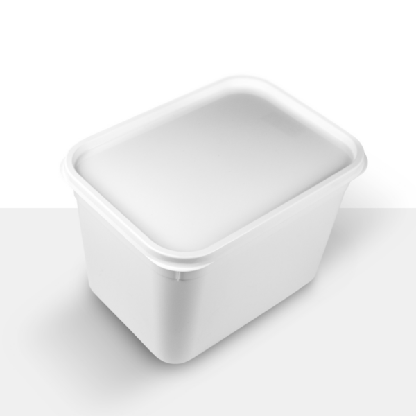 IML Square Container for Ice Cream, Cream, or Butter, 220 cc