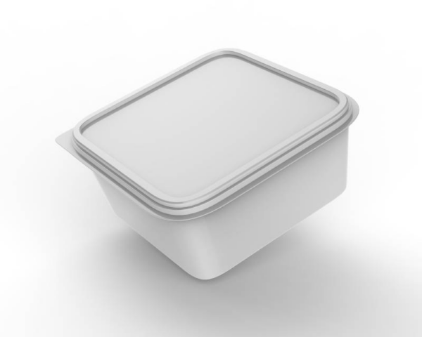 IML Square Container for Ice Cream, Cream, or Butter, 180 cc